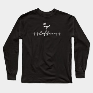 Coffee Heartbeat Shirt Long Sleeve T-Shirt